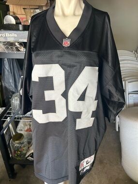 NFL 2005 Reebok Bo Jackson #34 1988 NFL Oakland Raiders Throwback Jersey L AS IS
